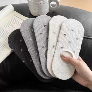 Bow ankle socks